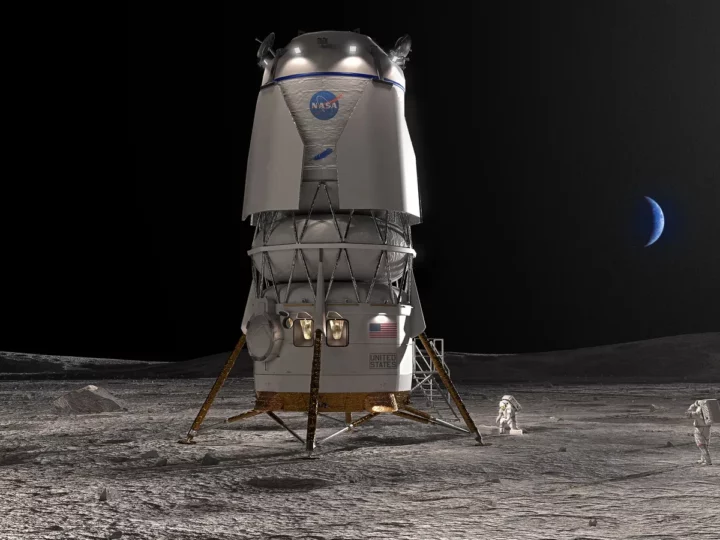 Blue Origin’s maanlander geselecteerd voor Artemis V-missie